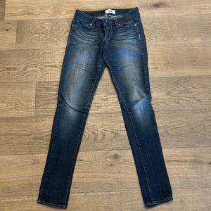 Paige denim skinny jeans medium wash size 24